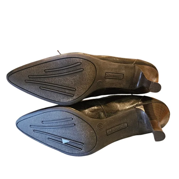 Vintage ETIENNE AIGNER Brown Spectator Oxfords Shoe Goth Whimzigoth Grany Boots - Picture 8 of 9